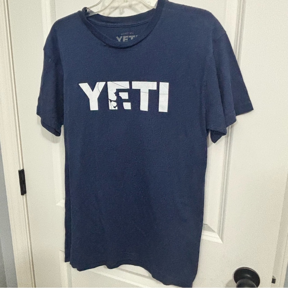 YETI Men's Deep Blue Short Sleeve Tee